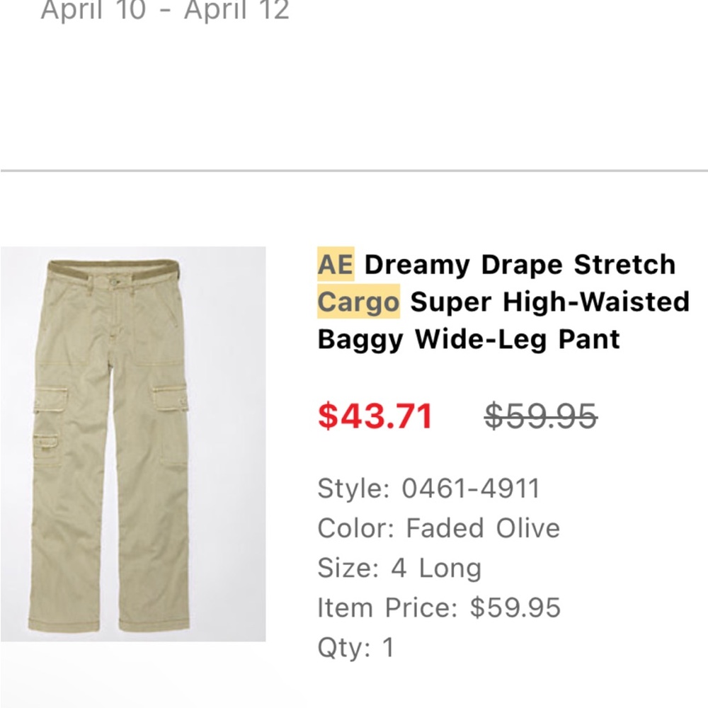 COPY - Dreamy Drape Stretch Cargo Pants